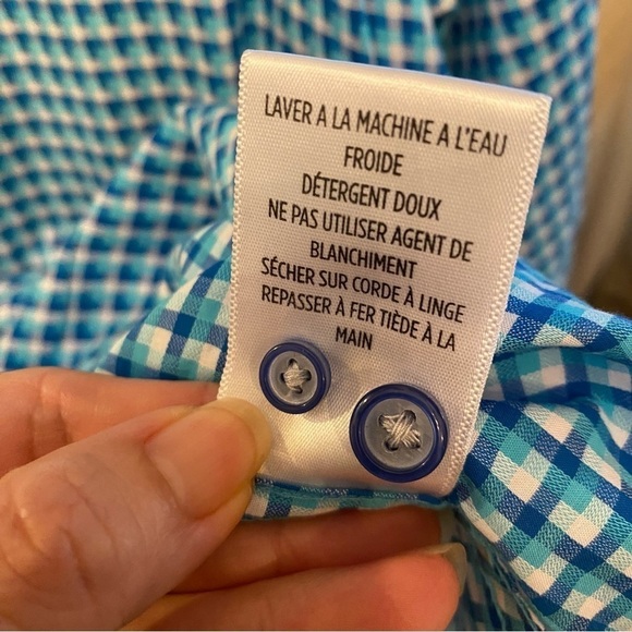 ROBERT GRAHAM Men Blue Pattern Classic Fit Flip Cuffs Long Sleeve Shirt Size L - Picture 10 of 10